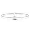 Picture of 0.50 Ct Single Round Brilliant Cut Lab Grown Diamond 7 inch Solitaire Chain Bracelet in Solid Gold for Women