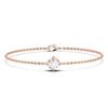 Picture of 0.50 Ct Single Round Brilliant Cut Lab Grown Diamond 7 inch Solitaire Chain Bracelet in Solid Gold for Women