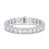 Picture of 27.00 Ct Round Brilliant Cut Lab Grown Diamond Prong Set 7 inch Tennis Bracelet in Solid Gold For Women