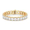 Picture of 27.00 Ct Round Brilliant Cut Lab Grown Diamond Prong Set 7 inch Tennis Bracelet in Solid Gold For Women