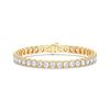 Picture of 18.00 Ct Round Brilliant Cut Lab Grown Diamond Prong Set 7 inch Tennis Bracelet in Solid Gold For Women