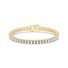 Picture of 8.05 Ct Radiant Cut Lab Grown Diamond Prong Set 7 inch Tennis Bracelet in Solid Gold For Women