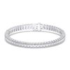 Picture of 10.00 Ct Radiant Cut Lab Grown Diamond Prong Set 7 inch Tennis Bracelet in Solid Gold For Women