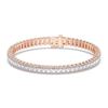 Picture of 10.00 Ct Radiant Cut Lab Grown Diamond Prong Set 7 inch Tennis Bracelet in Solid Gold For Women