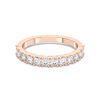 Picture of 0.80 Ct Round Brilliant Cut Lab-Grown Diamond Half Eternity Wedding Band in Solid Gold For Women