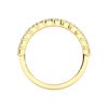 Picture of 0.80 Ct Round Brilliant Cut Lab-Grown Diamond Half Eternity Wedding Band in Solid Gold For Women