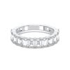 Picture of 2.50 Ct Emerald Cut Lab-Grown Diamond Half Eternity Wedding Band in Solid Gold For Women