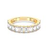 Picture of 2.50 Ct Emerald Cut Lab-Grown Diamond Half Eternity Wedding Band in Solid Gold For Women