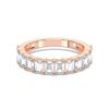 Picture of 2.50 Ct Emerald Cut Lab-Grown Diamond Half Eternity Wedding Band in Solid Gold For Women