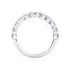 Picture of 2.50 Ct Emerald Cut Lab-Grown Diamond Half Eternity Wedding Band in Solid Gold For Women