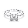 Picture of 2.00 Ct Princess Cut Lab Grown Diamond Solitaire Ring in Solid Gold For Women