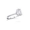 Picture of 1.85 Ct Oval Cut & Round Brilliant Cut Lab-Grown Diamond Engagement Ring in Solid Gold For Women