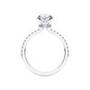 Picture of 1.85 Ct Oval Cut & Round Brilliant Cut Lab-Grown Diamond Engagement Ring in Solid Gold For Women