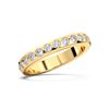 Picture of 0.75 Ct Round Brilliant Cut Lab-Grown Diamond Bezel Set Half Eternity Wedding Band in Solid Gold For Women