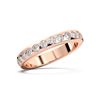Picture of 0.75 Ct Round Brilliant Cut Lab-Grown Diamond Bezel Set Half Eternity Wedding Band in Solid Gold For Women