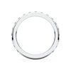 Picture of 0.75 Ct Round Brilliant Cut Lab-Grown Diamond Bezel Set Half Eternity Wedding Band in Solid Gold For Women