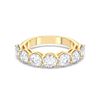 Picture of 2.20 Ct Round Brilliant Cut Lab-Grown Diamond Prong Set Wedding Band in Solid Gold For Women