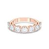 Picture of 2.20 Ct Round Brilliant Cut Lab-Grown Diamond Prong Set Wedding Band in Solid Gold For Women