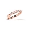 Picture of 0.50 Ct Round Brilliant Lab Grown Diamond Wedding Band in Solid Gold for Women