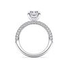 Picture of 4.70 Ct Emerald Cut & Round Brilliant Cut Lab-Grown Diamond Engagement Ring in Solid Gold For Women