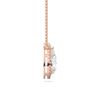 Picture of 2.15 Ct Lab-Grown Pear & Round Cut Diamond Halo Pendant in Solid Gold With 18 Inch Chain Timeless Gift For Women