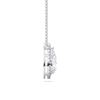 Picture of 2.15 Ct Lab-Grown Pear & Round Cut Diamond Halo Pendant in Solid Gold With 18 Inch Chain Timeless Gift For Women