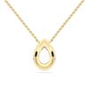 Picture of 2.15 Ct Lab-Grown Pear & Round Cut Diamond Halo Pendant in Solid Gold With 18 Inch Chain Timeless Gift For Women