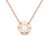 Picture of 2.15 Ct Lab-Grown Round Diamond Halo Pendant Necklace in Solid Gold – Brilliant Statement Jewelry Gift for Women