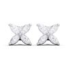 Picture of 2.00 Ct Marquise Cut Lab-Grown Diamond Push Back Stud Earring in Solid Gold For Women