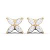 Picture of 2.00 Ct Marquise Cut Lab-Grown Diamond Push Back Stud Earring in Solid Gold For Women