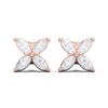 Picture of 2.00 Ct Marquise Cut Lab-Grown Diamond Push Back Stud Earring in Solid Gold For Women