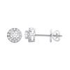 Picture of 3.25 Ct Round Cut Lab-Grown Diamond  Push Back Stud Earring in Solid Gold For Women