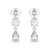 Picture of 1.02 Carat FG/VS Round Lab Grown Diamond Push Back Dangle Earring Made in Solid Gold