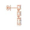 Picture of 1.02 Carat FG/VS Round Lab Grown Diamond Push Back Dangle Earring Made in Solid Gold