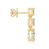 Picture of 1.02 Carat FG/VS Round Lab Grown Diamond Push Back Dangle Earring Made in Solid Gold