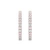 Picture of 1.488 Ct Round Cut Lab-Grown Diamond Hoop Earring in Solid Gold For Women