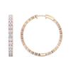Picture of 1.488 Ct Round Cut Lab-Grown Diamond Hoop Earring in Solid Gold For Women