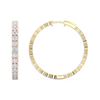 Picture of 1.488 Ct Round Cut Lab-Grown Diamond Hoop Earring in Solid Gold For Women
