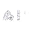 Picture of 15.000 Ct Round Cut Lab-Grown Diamond Push Back Fashion Earring in Solid Gold For Women