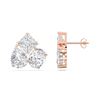 Picture of 15.000 Ct Round Cut Lab-Grown Diamond Push Back Fashion Earring in Solid Gold For Women