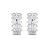 Picture of 0.730 Ct Round Cut Lab-Grown Diamond Push Back Hoop Earring in Solid Gold For Women
