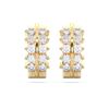 Picture of 0.730 Ct Round Cut Lab-Grown Diamond Push Back Hoop Earring in Solid Gold For Women