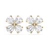 Picture of 2.01 Ct Pear Cut Lab-Grown Diamond Push Back Stud Earring in Solid Gold For Women