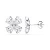 Picture of 2.01 Ct Pear Cut Lab-Grown Diamond Push Back Stud Earring in Solid Gold For Women