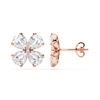Picture of 2.01 Ct Pear Cut Lab-Grown Diamond Push Back Stud Earring in Solid Gold For Women