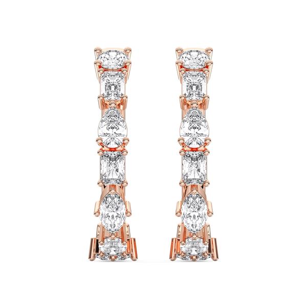 Picture of 2.38 Carat FG/VS Round Lab Grown Diamond  Hoop Earring Made in Solid Gold