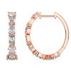 Picture of 2.38 Carat FG/VS Round Lab Grown Diamond  Hoop Earring Made in Solid Gold