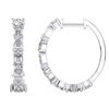 Picture of 2.38 Carat FG/VS Round Lab Grown Diamond  Hoop Earring Made in Solid Gold