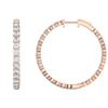 Picture of 5.50 Ct Pear Cut Lab-Grown Diamond Hoop Earring in Solid Gold For Women