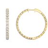 Picture of 5.50 Ct Pear Cut Lab-Grown Diamond Hoop Earring in Solid Gold For Women